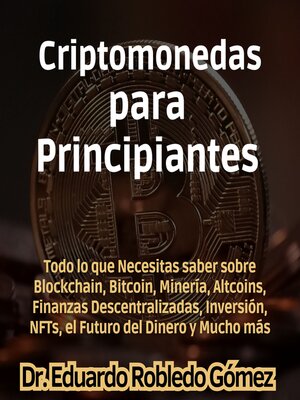 cover image of Criptomonedas para Principiantes